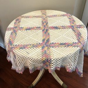 Handmade Crochet Throw/Baby Blanket/Small Tablecloth